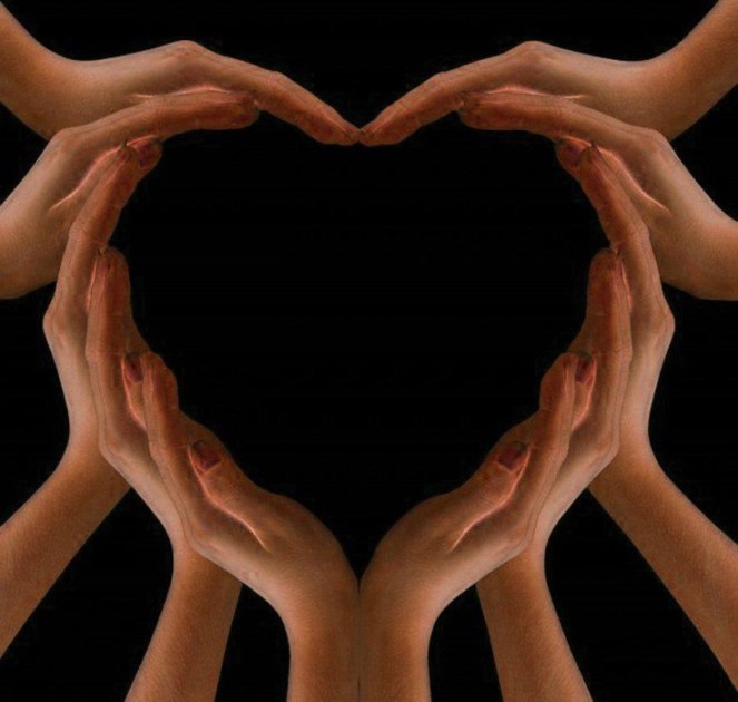 healing hands heart image